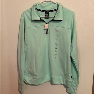 Pink vs sweater 1/4 zip up. New with tags